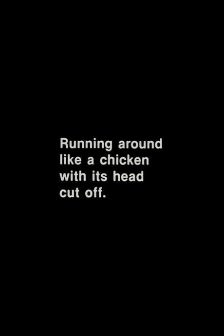 Running Around Like a Chicken With Its Head Cut Off
